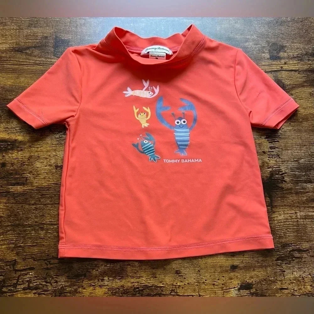 Tommy Bahama | little boy swim rash guard. Size: 24M.